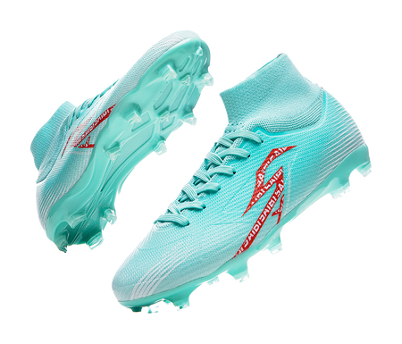 Saibi Soccer Shoes Unisex High top White 