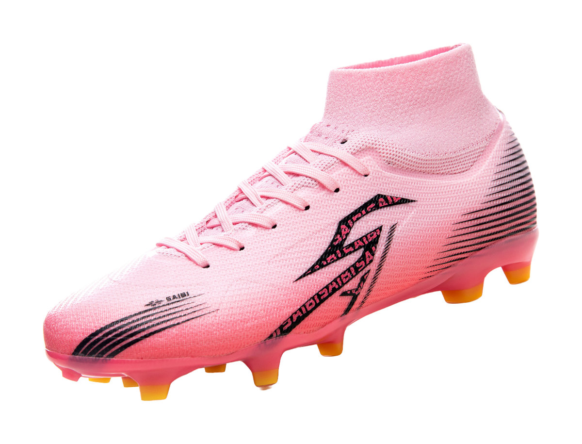 Saibi Soccer Shoes Unisex High top White 