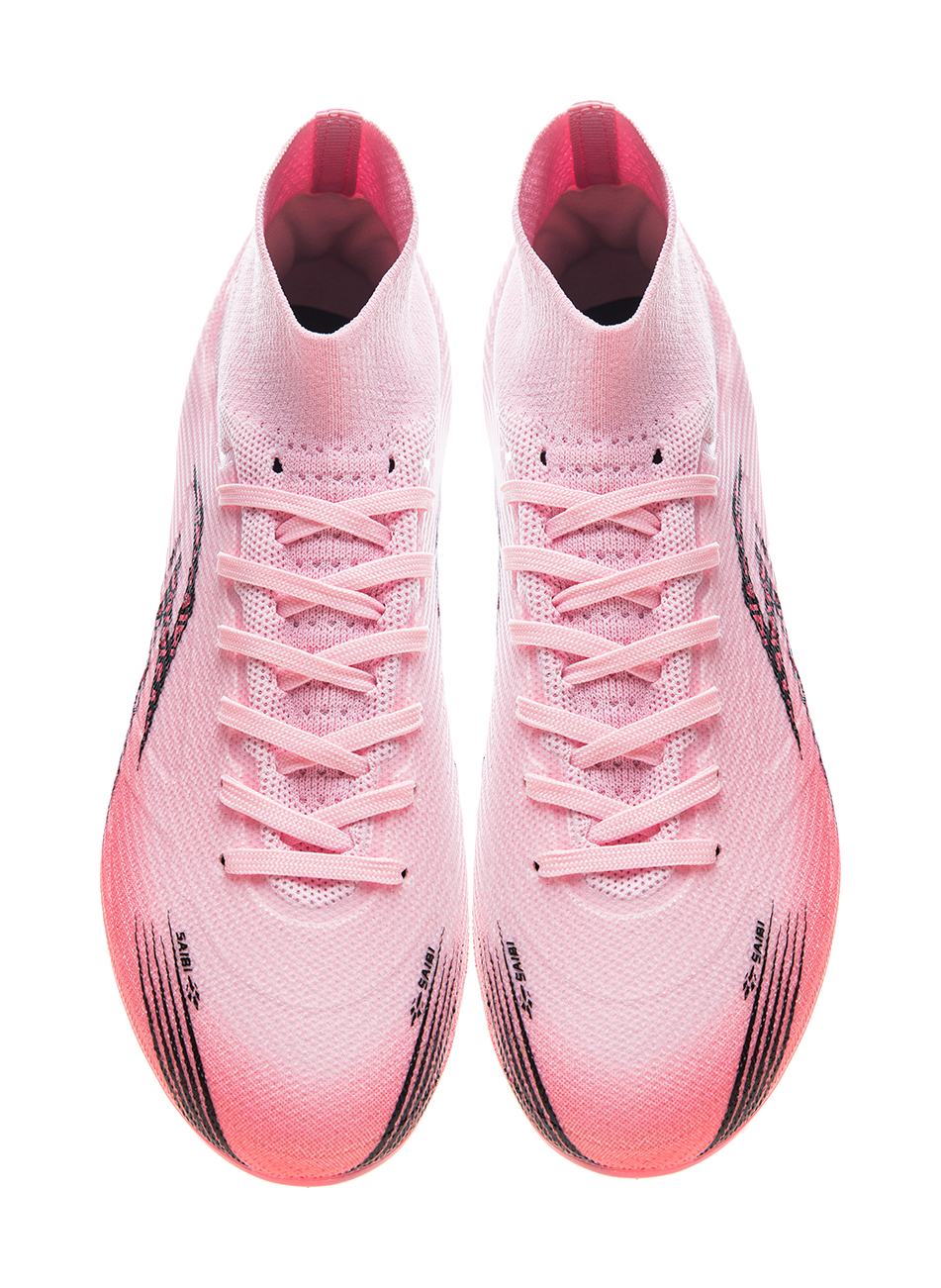 Saibi Soccer Shoes Unisex High top White 