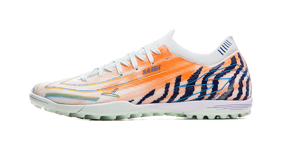 Saibi Soccer Shoes Unisex Low top Beige White Red/Pink/Moon Blue Orange 