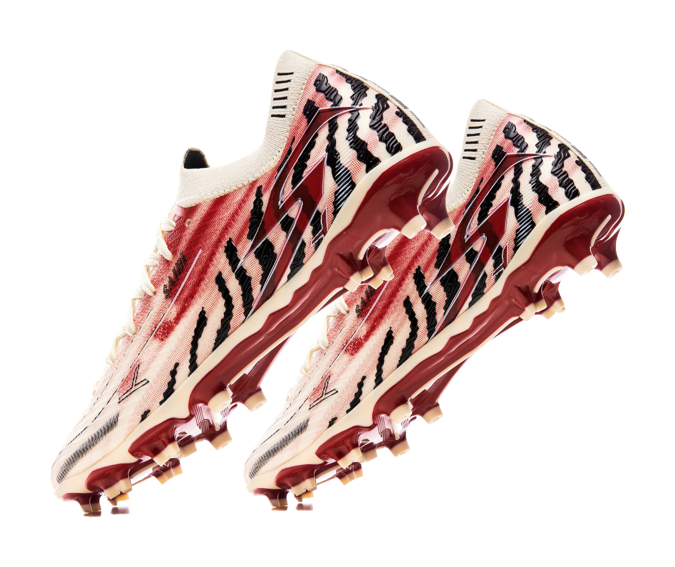 Saibi Soccer Shoes Unisex Low top Beige White Red/Pink/Moon Blue Orange 