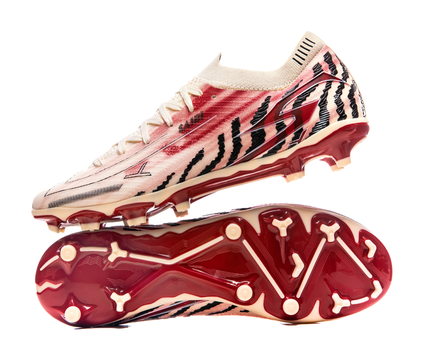 Saibi Soccer Shoes Unisex Low top Beige White Red/Pink/Moon Blue Orange 