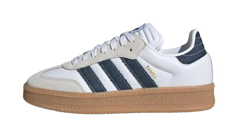 Samba Adidas Originals Xlg White Night Indigo Denim  vjsneaker.com