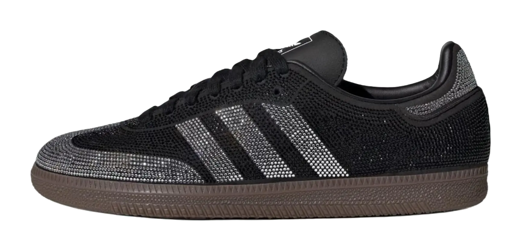Samba Wmns Adidas Originals Og Black Silver Rhinestones Womens  vjsneaker.com