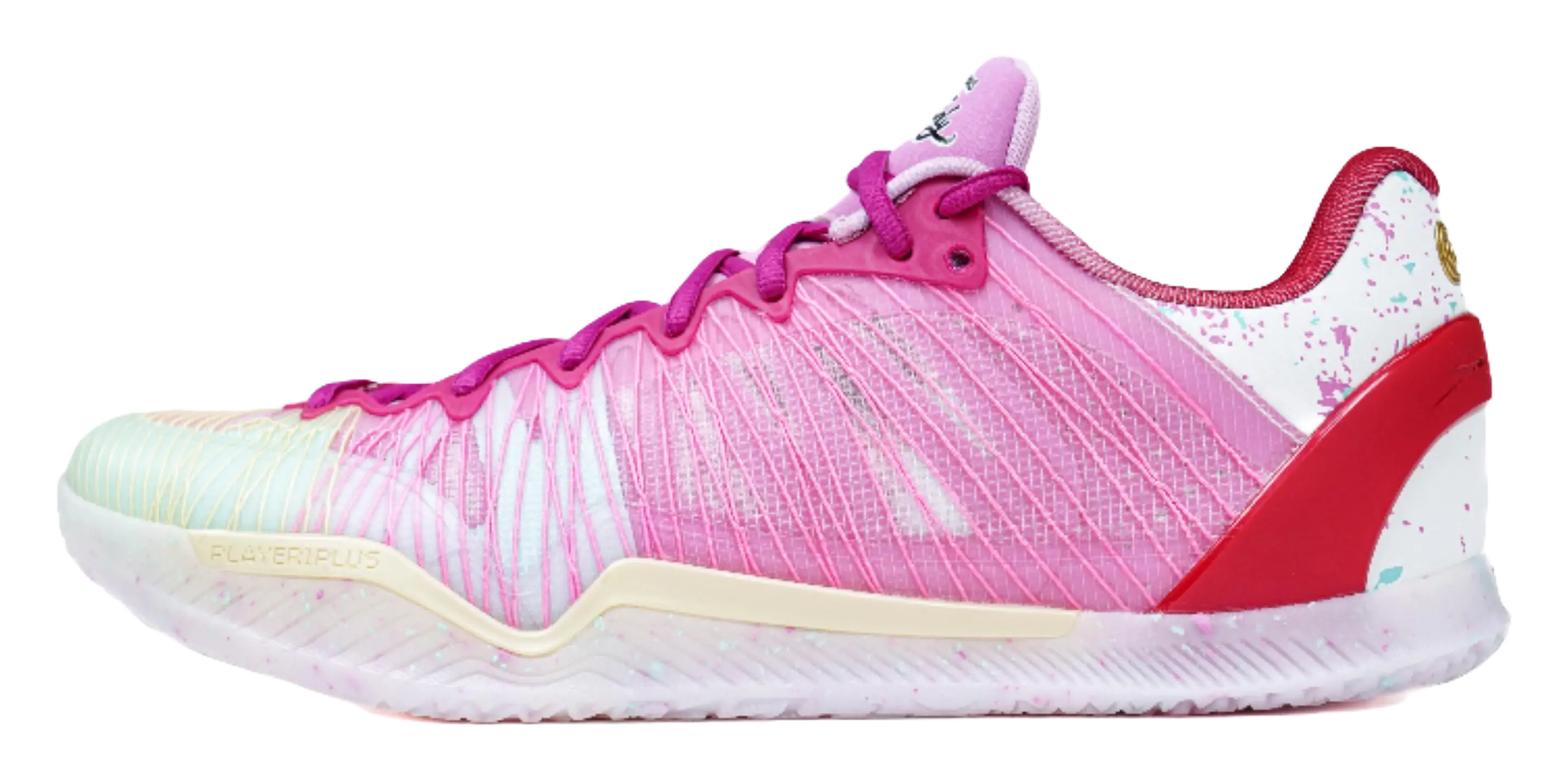 Serious Player Only SPO Player 1 - White Pink Basketball Shoes for Men 