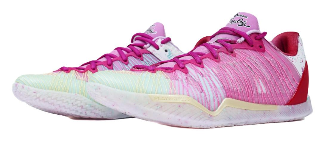 Serious Player Only SPO Player 1 - White Pink Basketball Shoes for Men 