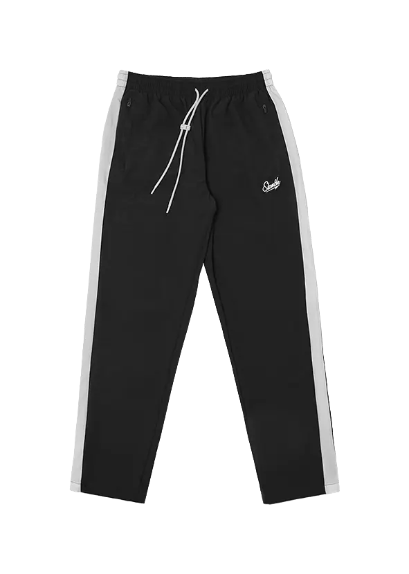 Slamble Knitted Sweatpants Unisex Thin Straight Fit Pants  vjsneaker.com