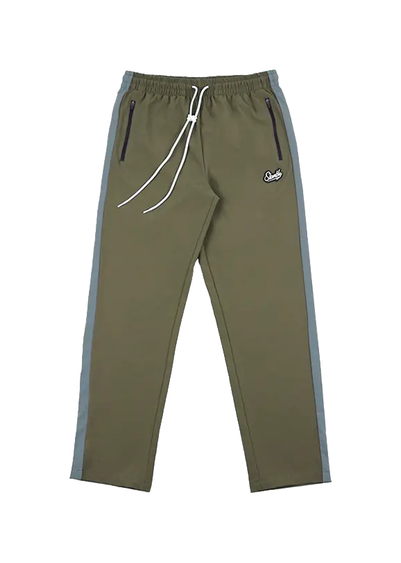 Slamble Knitted Sweatpants Unisex Thin Straight Fit Pants  vjsneaker.com