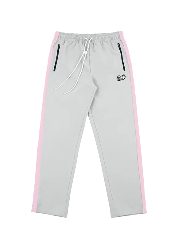 Slamble Knitted Sweatpants Unisex Thin Straight Fit Pants  vjsneaker.com