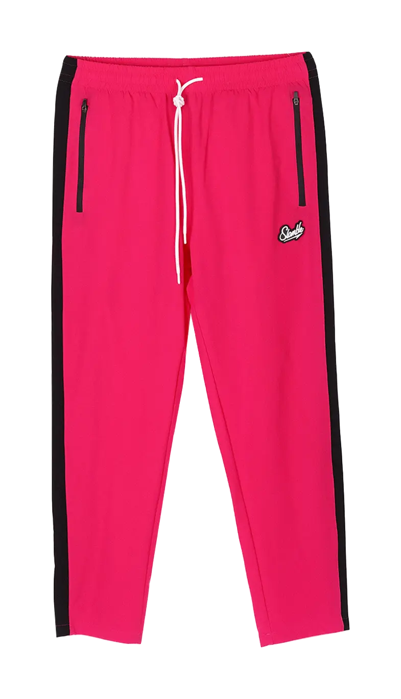 Slamble Knitted Sweatpants Unisex Thin Straight Fit Pants  vjsneaker.com