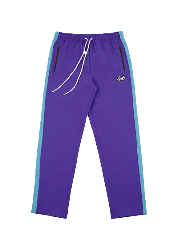 Slamble Knitted Sweatpants Unisex Thin Straight Fit Pants  vjsneaker.com