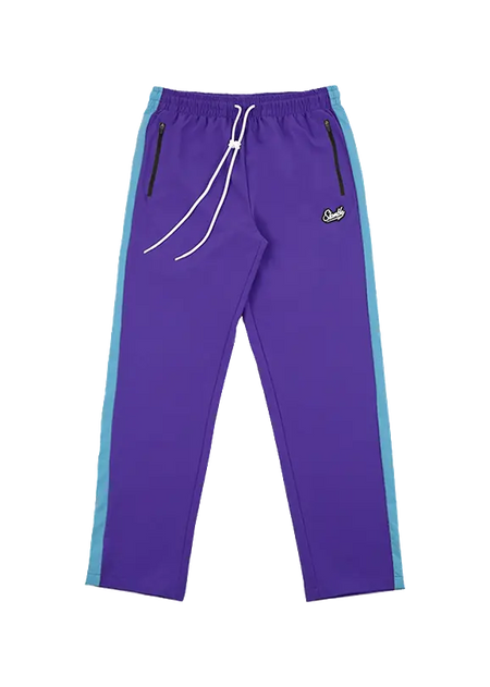 Slamble Knitted Sweatpants Unisex Thin Straight Fit Pants  vjsneaker.com