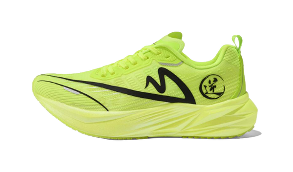 Sonic Cat Cushioned Slip Resistant Abrasion Resistant Low Top Carbon Plate Training Running Shoes Unisex Neon Green 