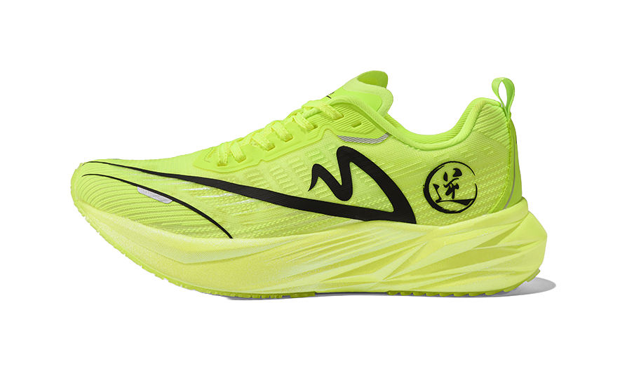 Sonic Cat Cushioned Slip Resistant Abrasion Resistant Low Top Carbon Plate Training Running Shoes Unisex Neon Green 