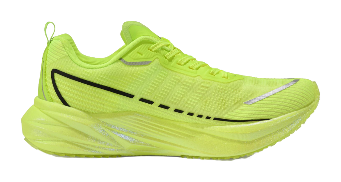 Sonic Cat Cushioned Slip Resistant Abrasion Resistant Low Top Carbon Plate Training Running Shoes Unisex Neon Green 