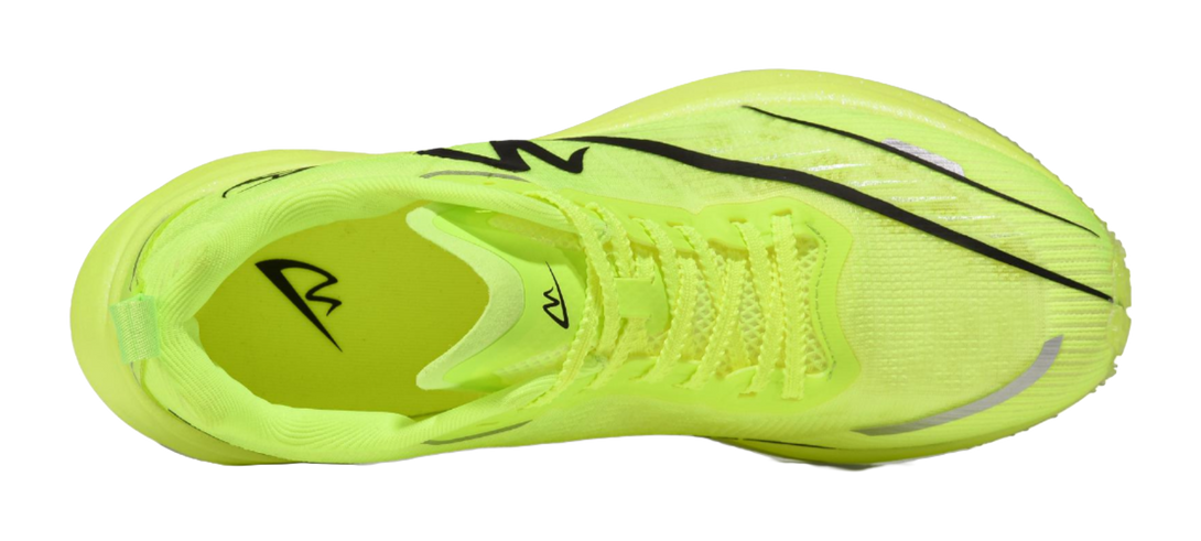 Sonic Cat Cushioned Slip Resistant Abrasion Resistant Low Top Carbon Plate Training Running Shoes Unisex Neon Green 