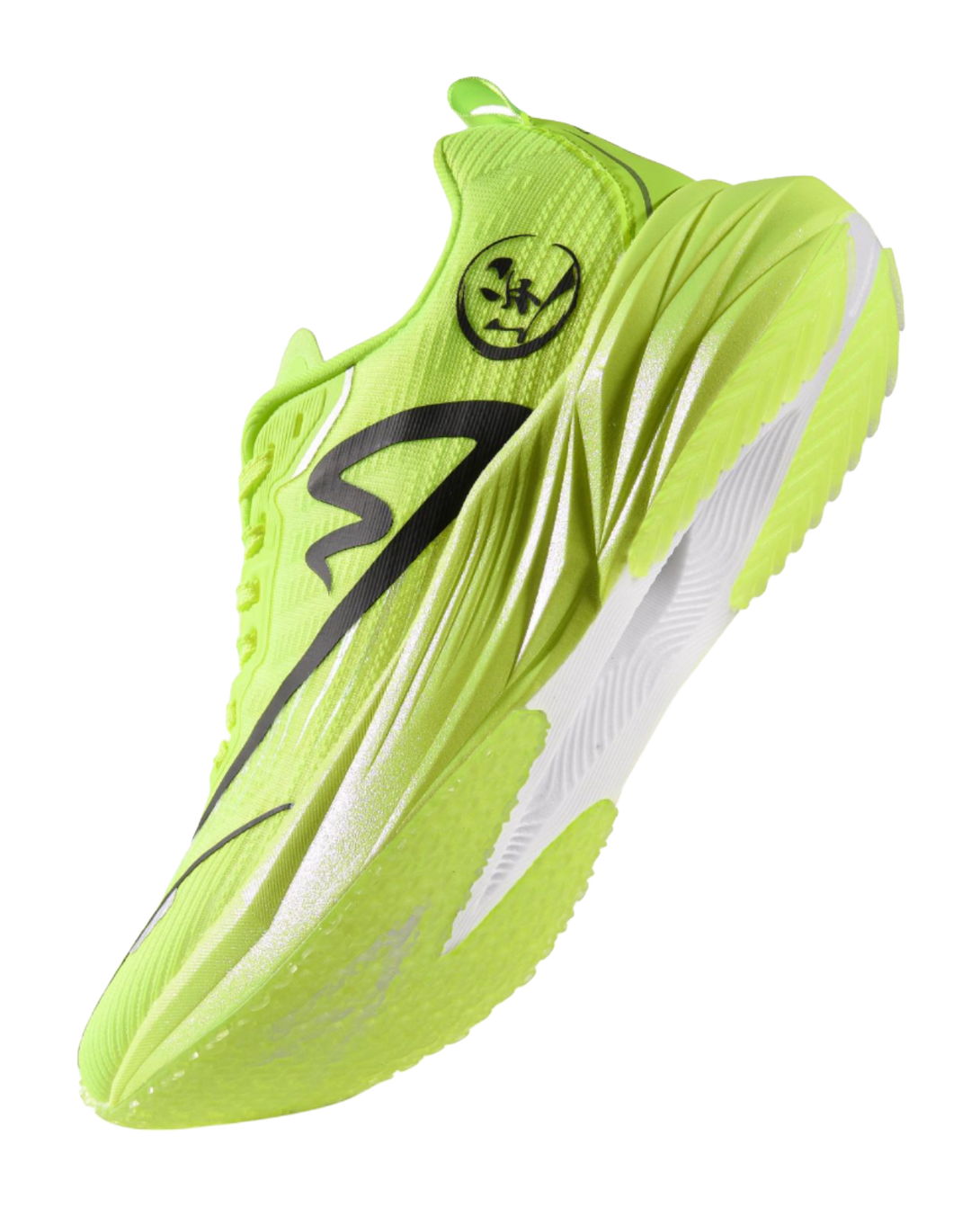 Sonic Cat Cushioned Slip Resistant Abrasion Resistant Low Top Carbon Plate Training Running Shoes Unisex Neon Green 