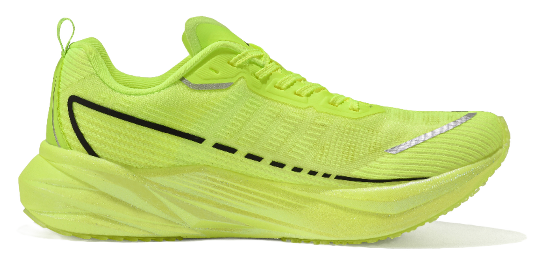 Sonic Cat Cushioned Slip Resistant Abrasion Resistant Low Top Carbon Plate Training Running Shoes Unisex Neon Green 