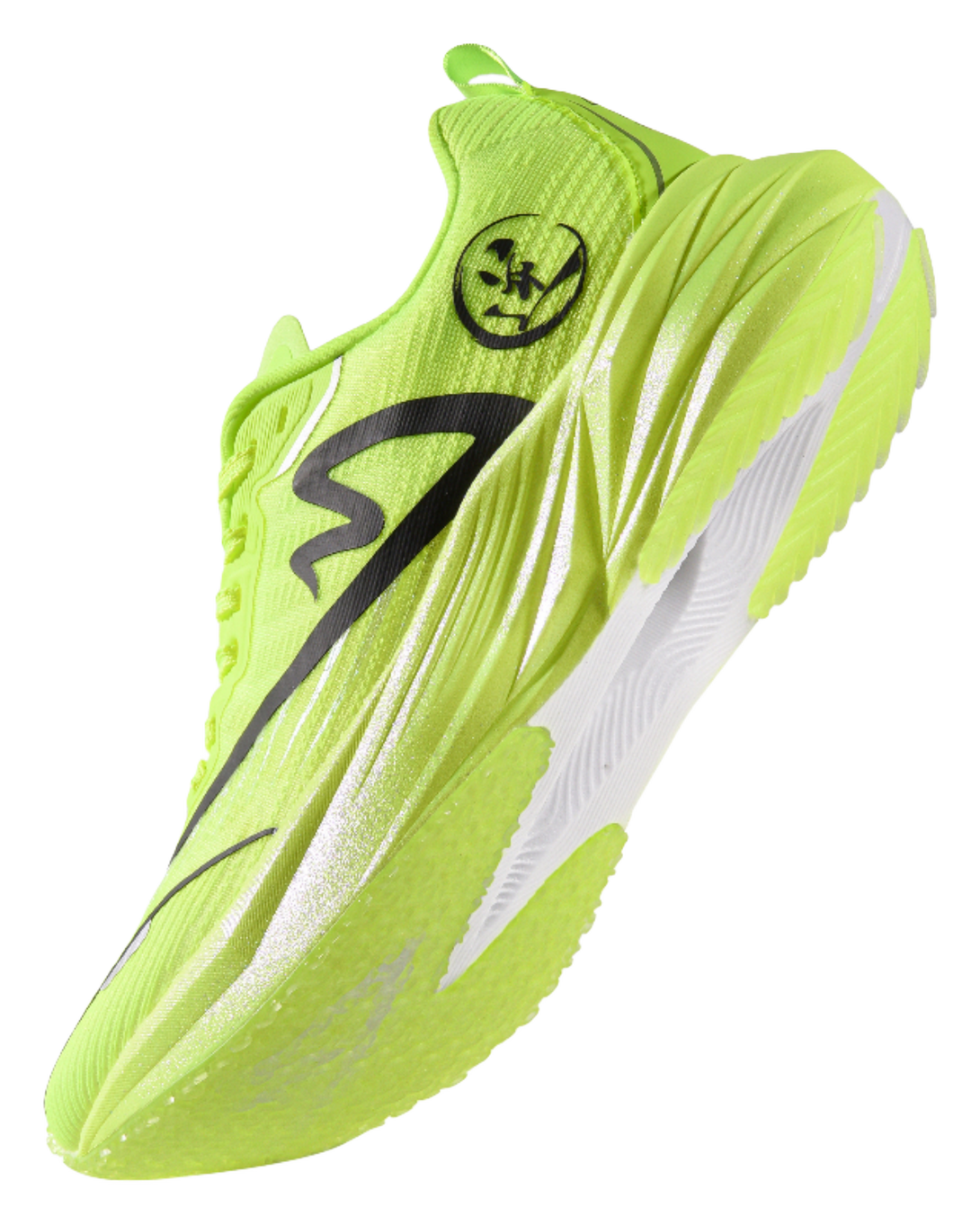 Sonic Cat Cushioned Slip Resistant Abrasion Resistant Low Top Carbon Plate Training Running Shoes Unisex Neon Green 