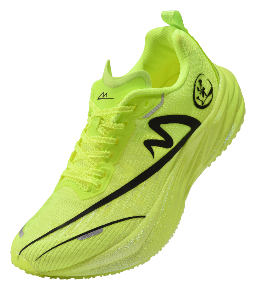 Sonic Cat Cushioned Slip Resistant Abrasion Resistant Low Top Carbon Plate Training Running Shoes Unisex Neon Green 