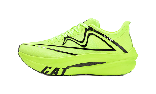 Sonic Cat Shock Absorbers Slip Resistant Abrasion Resistant Low top Marathon Running Shoes Unisex Neon Green 