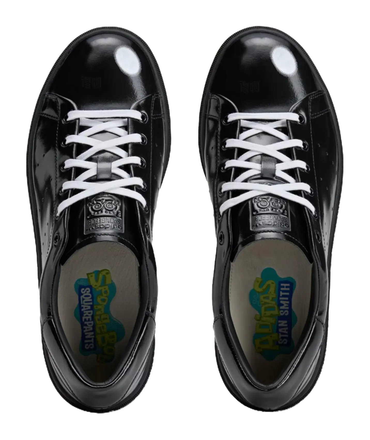 Stan Smith SpongeBob SquarePants x Stan Smith Adidas Originals Freizeit Black Patent Leather  vjsneaker.com
