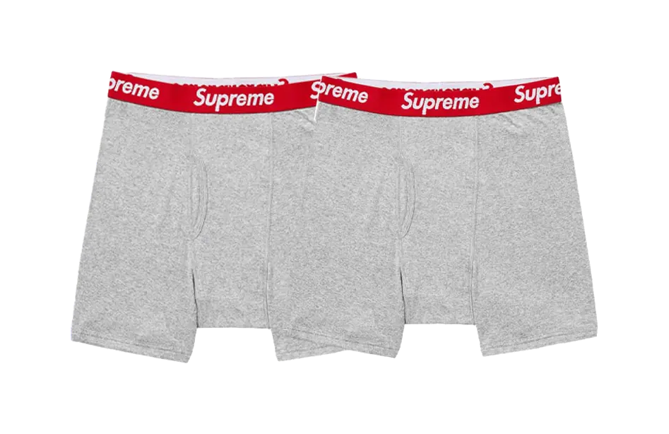 Supreme Hanes boxers pack of two  vjsneaker.com