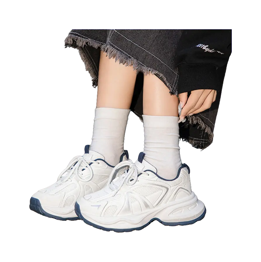 TUOPIN Abrasion Resistant, Breathable, Lightweight, Height Increasing Low top Chunky Sneakers Unisex  VJSNEAKER