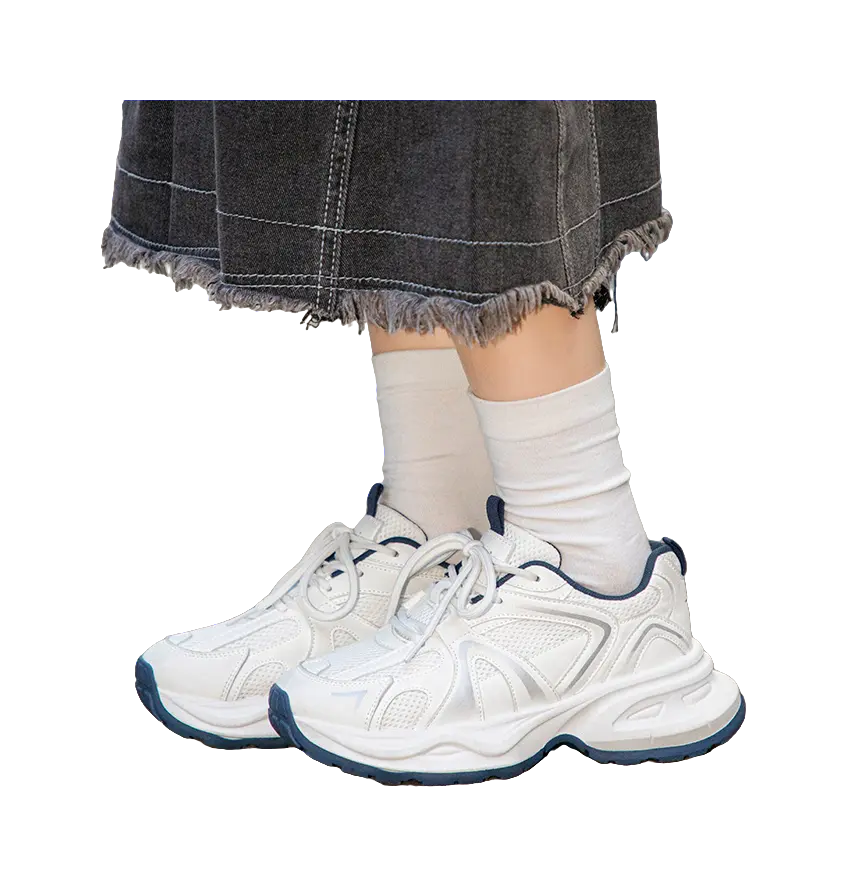 TUOPIN Abrasion Resistant, Breathable, Lightweight, Height Increasing Low top Chunky Sneakers Unisex  VJSNEAKER