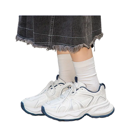 TUOPIN Abrasion Resistant, Breathable, Lightweight, Height Increasing Low top Chunky Sneakers Unisex  VJSNEAKER