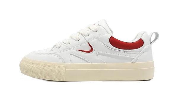 TUOPIN Cleanfit White Sneakers Lightweight And Breathable Low top Skateboard Shoes Unisex 