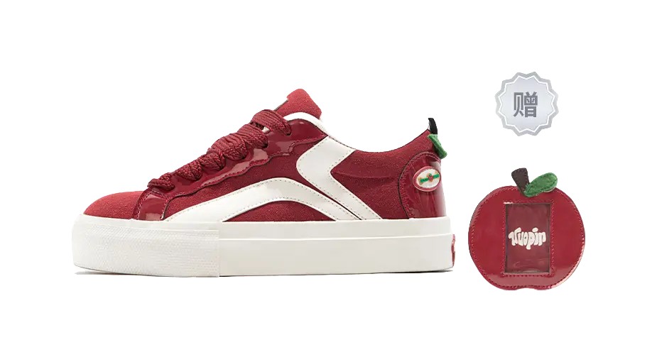 TUOPIN Pie Shoes Apple Shoe Box Slip Resistant Waterproof Support Low top Skateboard Shoes Unisex 