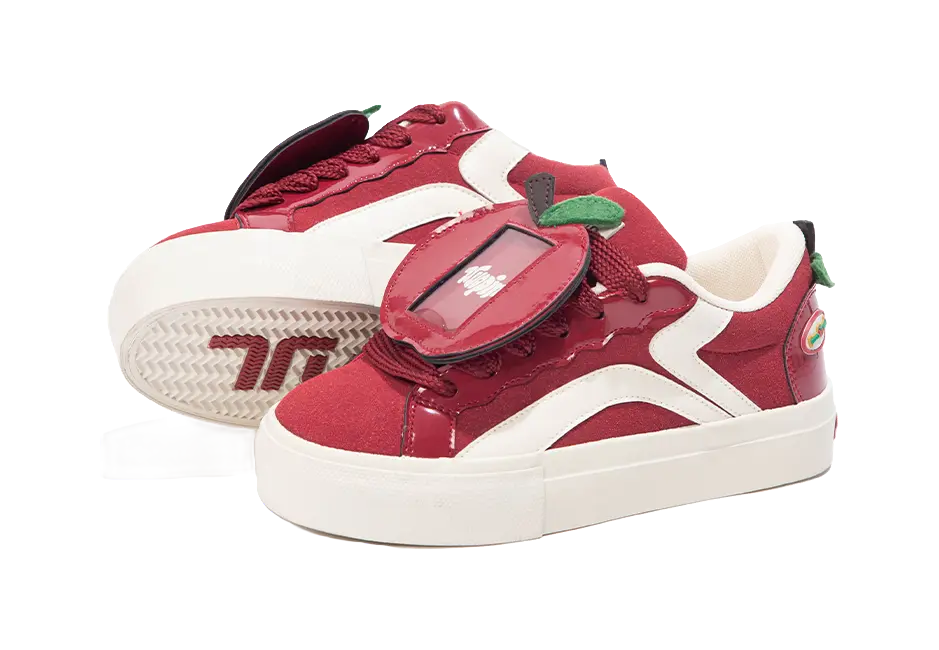 TUOPIN Pie Shoes Apple Shoe Box Slip Resistant Waterproof Support Low top Skateboard Shoes Unisex 