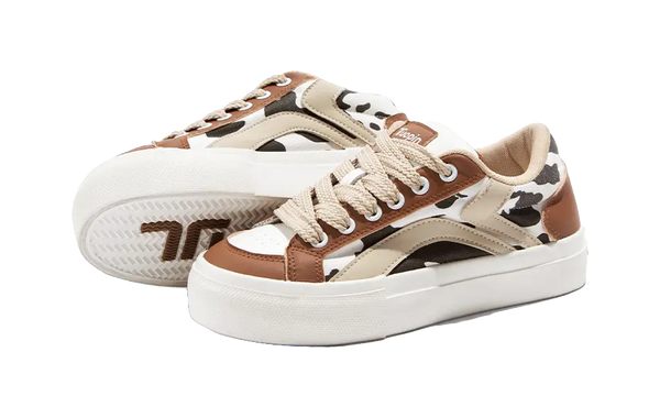 TUOPIN Pie Shoes Cow Shoes, Limited Couple's Edition Low top Skateboard Shoes Unisex 