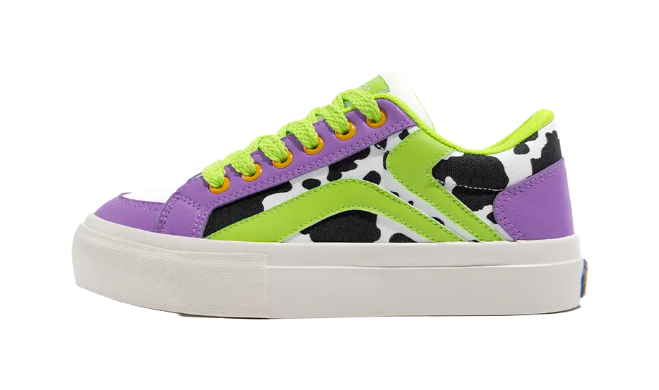 TUOPIN Pie Shoes Cow Shoes, Limited Couple's Edition Low top Skateboard Shoes Unisex 