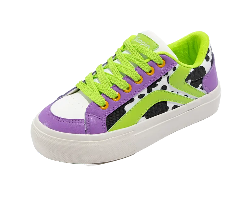 TUOPIN Pie Shoes Cow Shoes, Limited Couple's Edition Low top Skateboard Shoes Unisex 