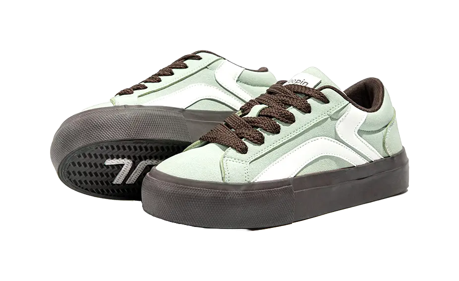 TUOPIN Pie Shoes Mint Chocolate, Coco Chanel Outfit Non slip Support Low top Skateboard Shoes 