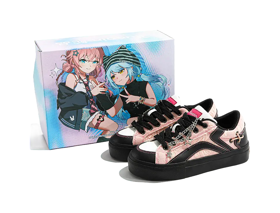 TUOPIN Pie Shoes Music Festival Slip Resistant, Lightweight, And Breathable Low Top Skateboard Shoes Unisex 