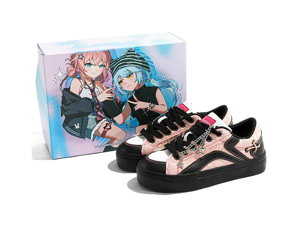 TUOPIN Pie Shoes Music Festival Slip Resistant, Lightweight, And Breathable Low Top Skateboard Shoes Unisex 