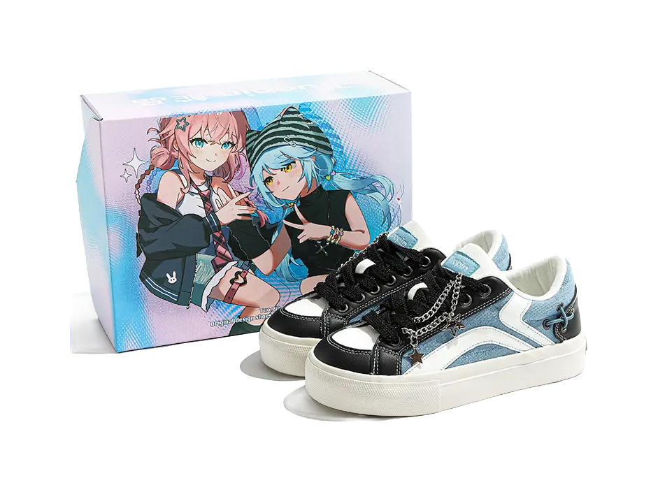 TUOPIN Pie Shoes Music Festival Slip Resistant, Lightweight, And Breathable Low Top Skateboard Shoes Unisex 