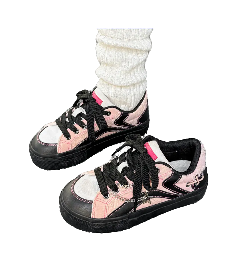 TUOPIN Pie Shoes Music Festival Slip Resistant, Lightweight, And Breathable Low Top Skateboard Shoes Unisex 