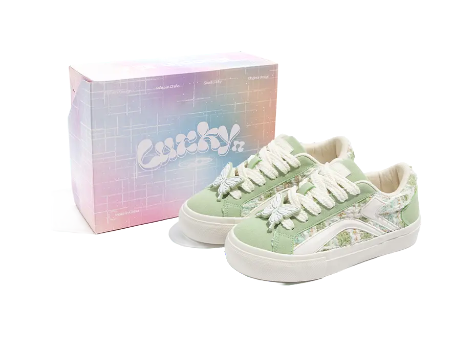 TUOPIN Pie Shoes Selected Box Slip-Resistant Lightweight Breathable Low-Top Skateboard Shoes Unisex 