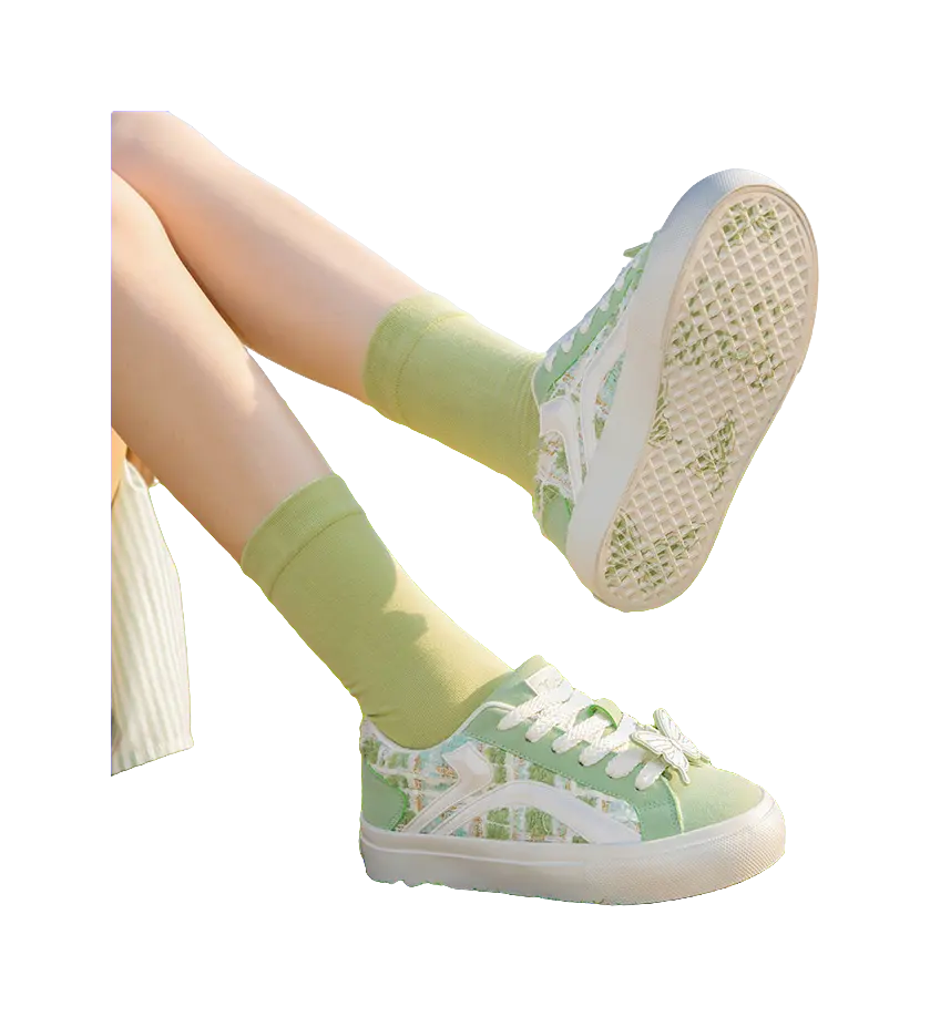 TUOPIN Pie Shoes Selected Box Slip-Resistant Lightweight Breathable Low-Top Skateboard Shoes Unisex 