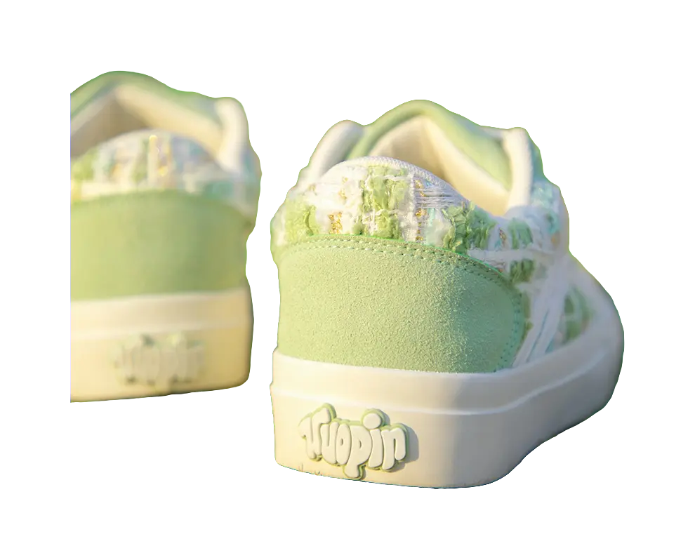 TUOPIN Pie Shoes Selected Box Slip-Resistant Lightweight Breathable Low-Top Skateboard Shoes Unisex 