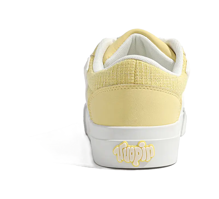 TUOPIN Pie Shoes Slip Resistant Abrasion Resistant Low top Skateboard Shoes Women's Lemon 