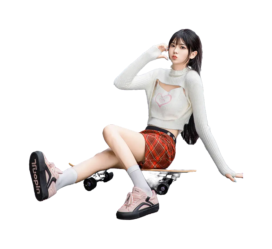 TUOPIN Pie Shoes Wear resistant, Lightweight, Breathable, And Non slip. Low top Skateboard Shoes Women's 