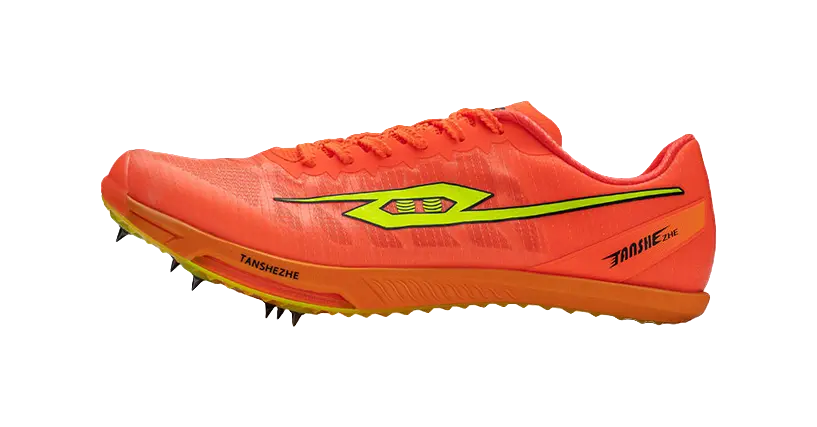 Tansher Air One Spikes - Orange Sprinting Spikes for Unisex 