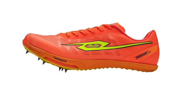 Tansher Air One Spikes - Orange Sprinting Spikes for Unisex 