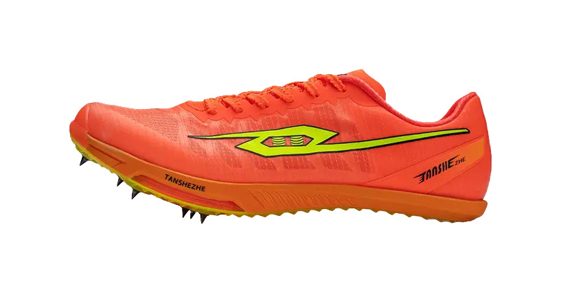 Tansher Air One Spikes - Orange Sprinting Spikes for Unisex 