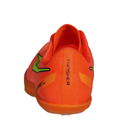 Tansher Air One Spikes - Orange Sprinting Spikes for Unisex 
